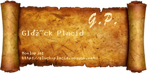 Glück Placid névjegykártya